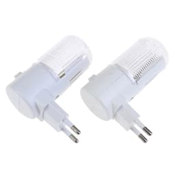 image-2pcs Emergency Light Wall Lamp Home Lighting LED Night Light EU Plug Bedside Lamp Wall Mounted Energy-efficient 4 LEDs 3W