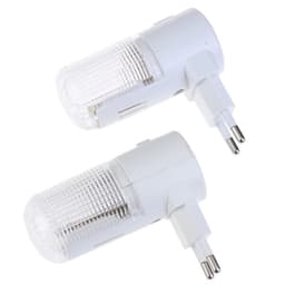 image-2pcs Emergency Light Wall Lamp Home Lighting LED Night Light EU Plug Bedside Lamp Wall Mounted Energy-efficient 4 LEDs 3W