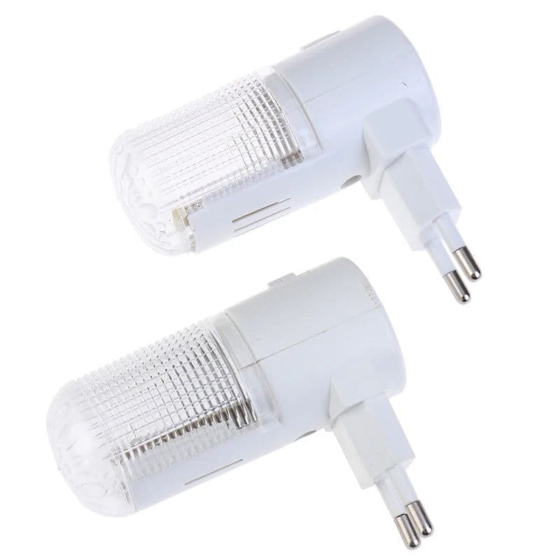 image-2pcs Emergency Light Wall Lamp Home Lighting LED Night Light EU Plug Bedside Lamp Wall Mounted Energy-efficient 4 LEDs 3W