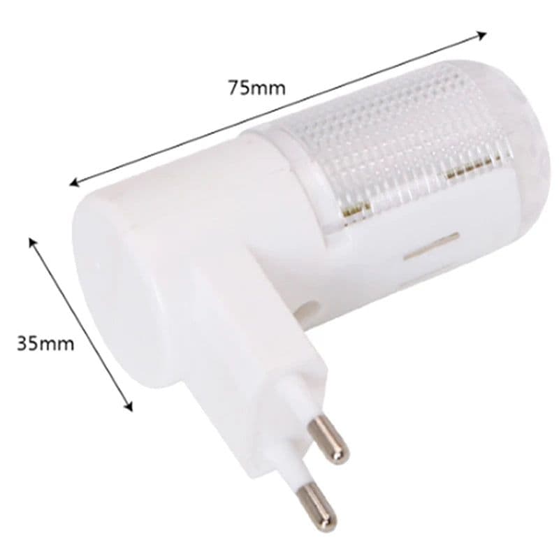 image-2pcs Emergency Light Wall Lamp Home Lighting LED Night Light EU Plug Bedside Lamp Wall Mounted Energy-efficient 4 LEDs 3W