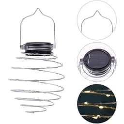 image-Solar Spiral Lights, Creative Iron Art Lanterns, LED Hanging Decorative Lamp for Outdoor, Garden, Patio, Porch, Path, Yard