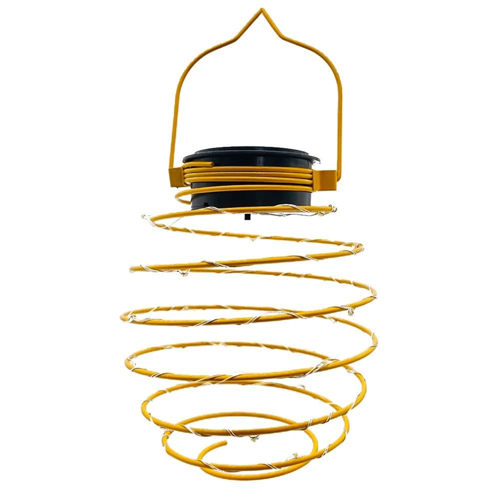 image-Solar Spiral Lights, Creative Iron Art Lanterns, LED Hanging Decorative Lamp for Outdoor, Garden, Patio, Porch, Path, Yard