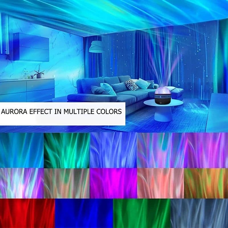 image-1pc Galaxy Projection Night Light Led Table Lamp Disco Stage Light Home Theater Ceiling Room Decor Christmas Gift USB Powered