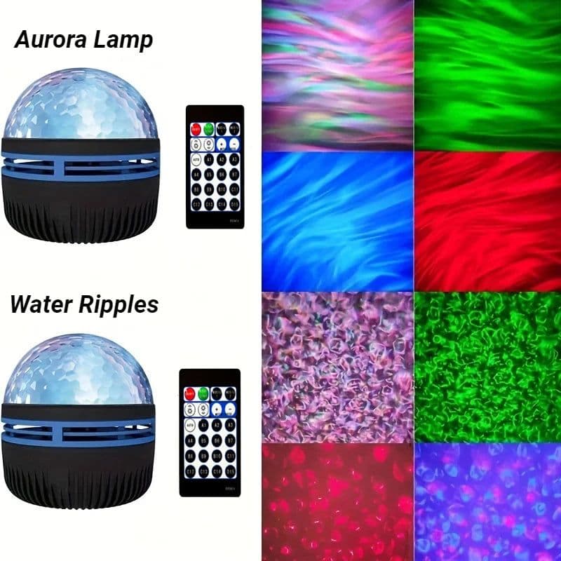 image-1pc Galaxy Projection Night Light Led Table Lamp Disco Stage Light Home Theater Ceiling Room Decor Christmas Gift USB Powered