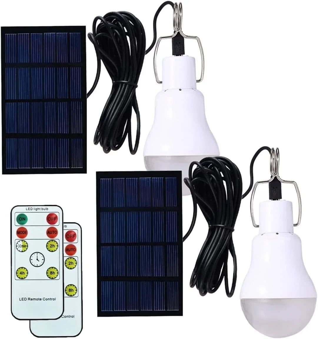 image-LED Solar Bulb Light Waterproof Outdoor 5V USB Charged Hanging Emergency Sunlight Powered Lamp Portable Powerful Indoor House
