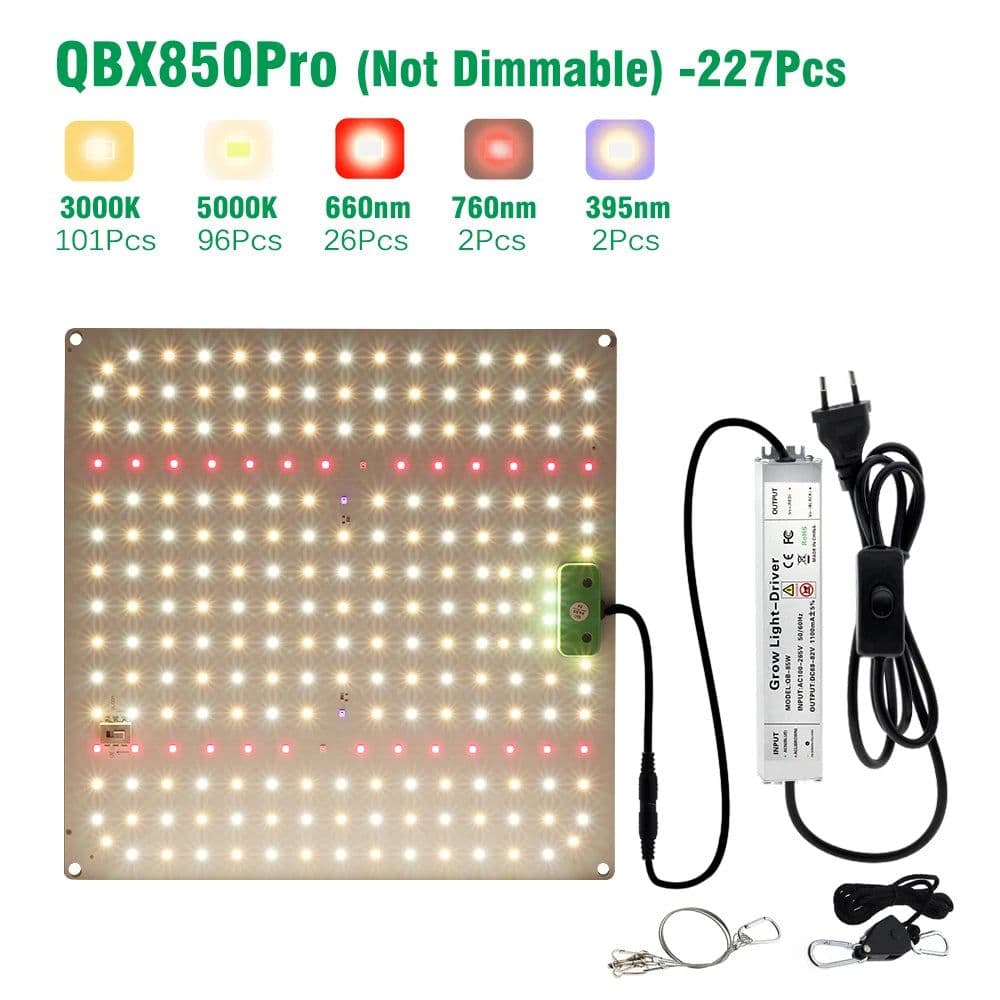 image-Dimmable Full Spectrum LED Grow Light SAMSUNG LM281B Chip Quantum Lamp 65W 85W 100W 120W 150W Lamp For Plant With VEG/BLOOM Mode