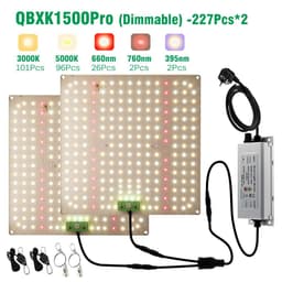 image-Dimmable Full Spectrum LED Grow Light SAMSUNG LM281B Chip Quantum Lamp 65W 85W 100W 120W 150W Lamp For Plant With VEG/BLOOM Mode