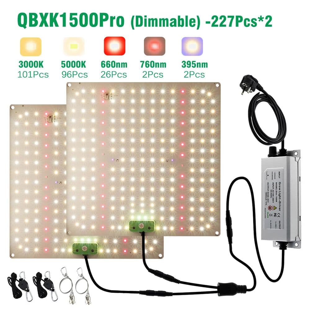 image-Dimmable Full Spectrum LED Grow Light SAMSUNG LM281B Chip Quantum Lamp 65W 85W 100W 120W 150W Lamp For Plant With VEG/BLOOM Mode