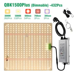 image-Dimmable Full Spectrum LED Grow Light SAMSUNG LM281B Chip Quantum Lamp 65W 85W 100W 120W 150W Lamp For Plant With VEG/BLOOM Mode
