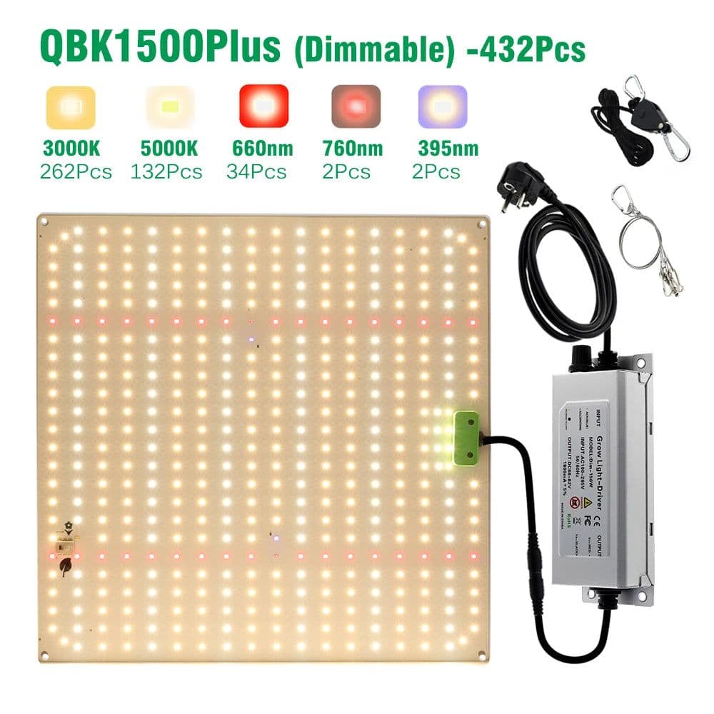 image-Dimmable Full Spectrum LED Grow Light SAMSUNG LM281B Chip Quantum Lamp 65W 85W 100W 120W 150W Lamp For Plant With VEG/BLOOM Mode