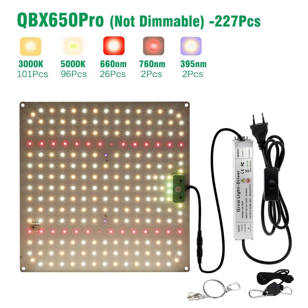 image-Dimmable Full Spectrum LED Grow Light SAMSUNG LM281B Chip Quantum Lamp 65W 85W 100W 120W 150W Lamp For Plant With VEG/BLOOM Mode
