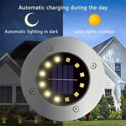 image-20LED Solar Power Disk Light Outdoor Garden Solar Underground Light Deck Light Spotlight Buried Solar Led Lamp Garden Decoration