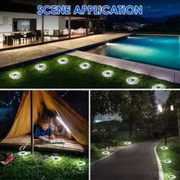 image-20LED Solar Power Disk Light Outdoor Garden Solar Underground Light Deck Light Spotlight Buried Solar Led Lamp Garden Decoration