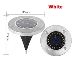 image-20LED Solar Power Disk Light Outdoor Garden Solar Underground Light Deck Light Spotlight Buried Solar Led Lamp Garden Decoration