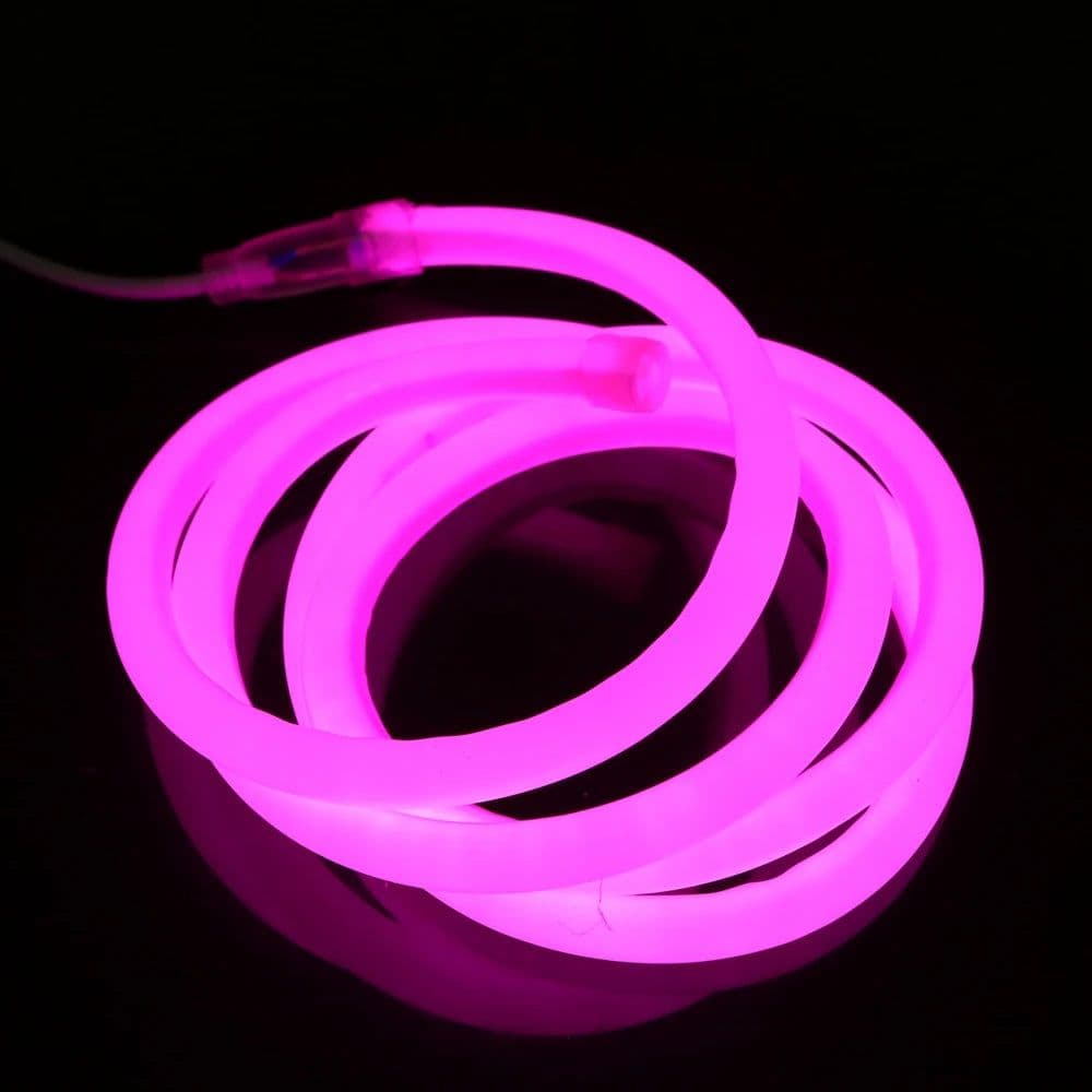 image-220V Neon Light LED Strip 2835 120led 360 Round Tube Neon Strip Flexible Led Light IP68 Waterproof Rope String Home Decoration