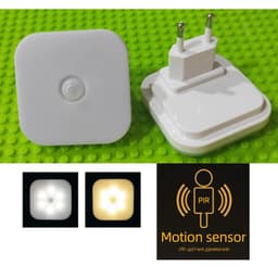 image-Night Light With EU Plug Smart Motion Sensor LED Night Lamp Motion Sensor Light Home Staircase Closet Aisle WC Bedside Lamp A7