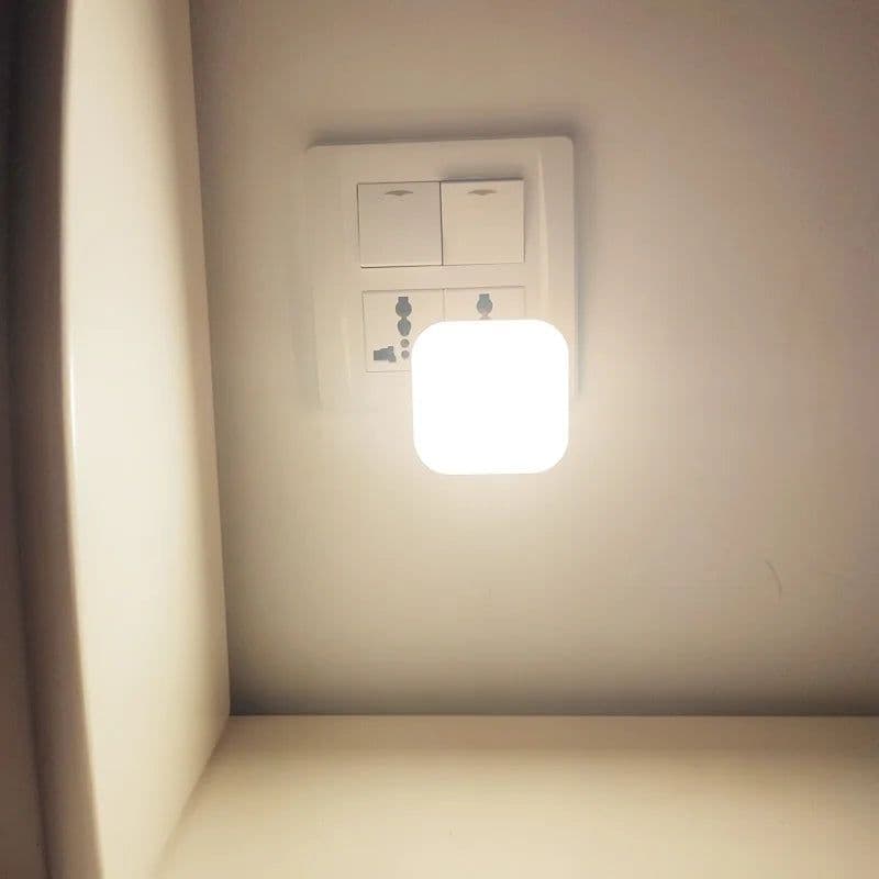 image-Night Light With EU Plug Smart Motion Sensor LED Night Lamp Motion Sensor Light Home Staircase Closet Aisle WC Bedside Lamp A7