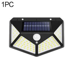 image-1~10PCS 100 LED Solar Wall Lamp Light 4 Sides Luminous With Motion Sensor Outdoor Garden Courtyard Waterproof Powered Sunlight