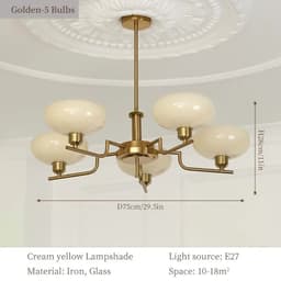 image-Vintage Living Room Ceiling Lamp Dining Table Kitchen Led Ceiling Chandelier Sugar Bedroom Pendant Lights Home Decoration Lustre