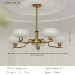 image-Vintage Living Room Ceiling Lamp Dining Table Kitchen Led Ceiling Chandelier Sugar Bedroom Pendant Lights Home Decoration Lustre