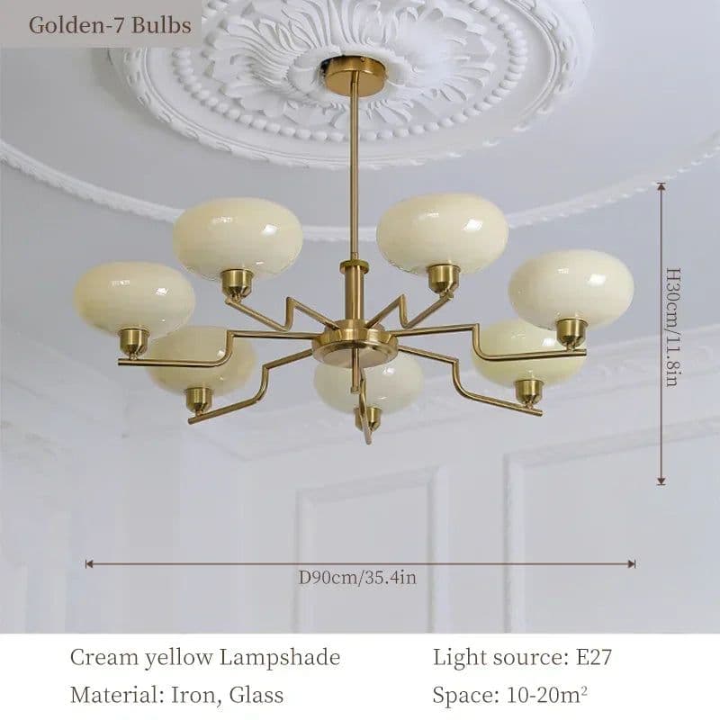 image-Vintage Living Room Ceiling Lamp Dining Table Kitchen Led Ceiling Chandelier Sugar Bedroom Pendant Lights Home Decoration Lustre