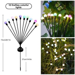 image-8/10LED Solar Light Outdoor Waterproof Garden Decoration Landscape Lights Firefly Garden Lamp Courtyard Garden Decor