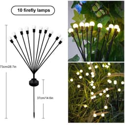 image-8/10LED Solar Light Outdoor Waterproof Garden Decoration Landscape Lights Firefly Garden Lamp Courtyard Garden Decor