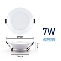 image-LED Downlight Recessed Ceiling Spotlight AC 220V 3W 5W 7W 9W 12W 15W Round Ceiling Spots Lamp For Livingroom Kitchen Bathroom
