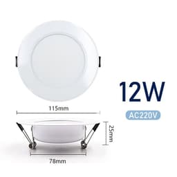 image-LED Downlight Recessed Ceiling Spotlight AC 220V 3W 5W 7W 9W 12W 15W Round Ceiling Spots Lamp For Livingroom Kitchen Bathroom