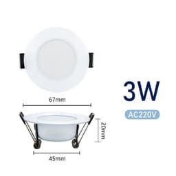 image-LED Downlight Recessed Ceiling Spotlight AC 220V 3W 5W 7W 9W 12W 15W Round Ceiling Spots Lamp For Livingroom Kitchen Bathroom