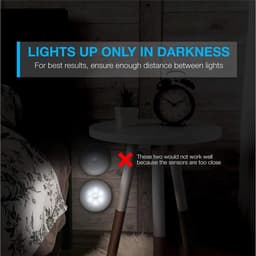 image-Wireless Round Motion Sensor LED Night Light Battery Powered Cabinet Night Lamp Bedside Lights For Bedroom Home Closet Lighting