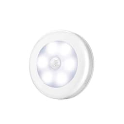 image-Wireless Round Motion Sensor LED Night Light Battery Powered Cabinet Night Lamp Bedside Lights For Bedroom Home Closet Lighting
