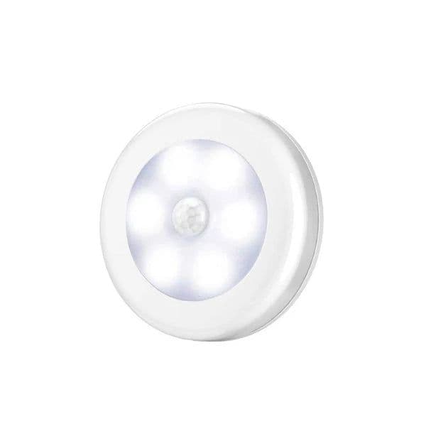image-Wireless Round Motion Sensor LED Night Light Battery Powered Cabinet Night Lamp Bedside Lights For Bedroom Home Closet Lighting