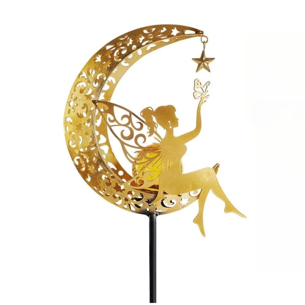 image-Fairy Solar Lights Outdoor Garden Decorative Lamp with Warm Light Waterproof Metal Decoration for Patio, Pathway or Yard Decor