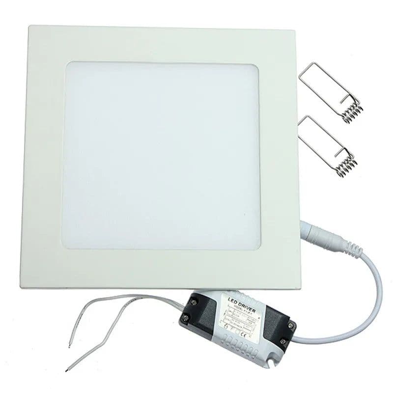 image-25W Square LED Panel Light Recessed Kitchen Bathroom Ceiling Lamp AC85-265V LED Downlight Warm White/Cool White Free shipping