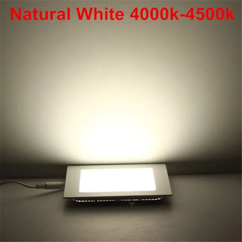 image-25W Square LED Panel Light Recessed Kitchen Bathroom Ceiling Lamp AC85-265V LED Downlight Warm White/Cool White Free shipping