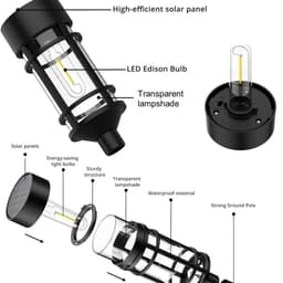 image-Solar Pathway Lights Outdoor LED Solar Garden Lights Solar Landscape Lights for Lawn Yard Walkway Driveway Decorations
