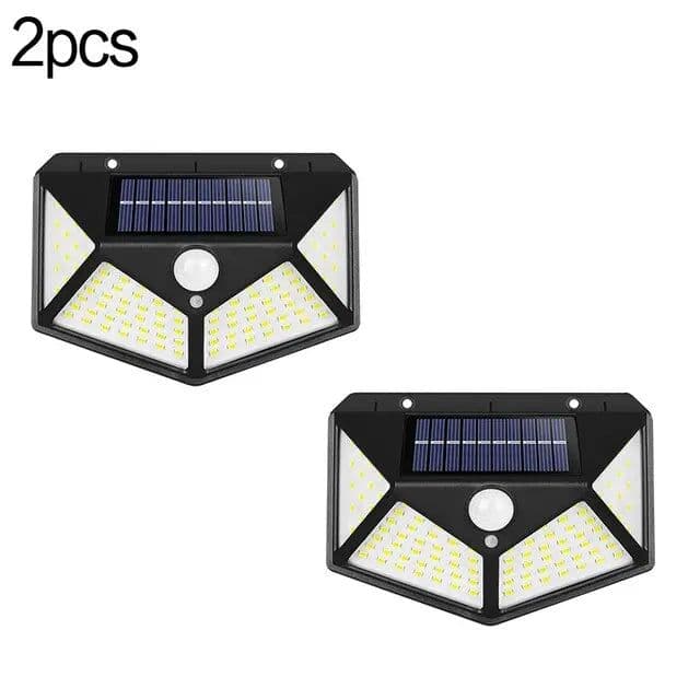 image-100 LED Solar Wall Lights Outdoor Solar Lamp Waterproof Motion Sensor Solar Powered Sunlight Street Light for Garden Decoration