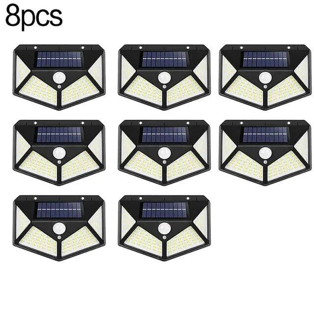 image-100 LED Solar Wall Lights Outdoor Solar Lamp Waterproof Motion Sensor Solar Powered Sunlight Street Light for Garden Decoration