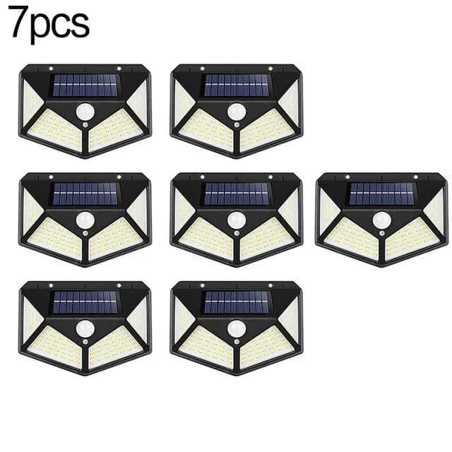 image-100 LED Solar Wall Lights Outdoor Solar Lamp Waterproof Motion Sensor Solar Powered Sunlight Street Light for Garden Decoration