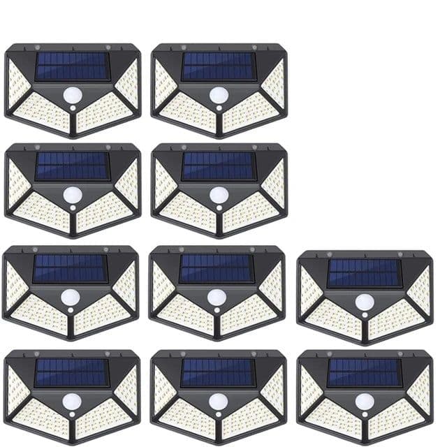 image-100 LED Solar Wall Lights Outdoor Solar Lamp Waterproof Motion Sensor Solar Powered Sunlight Street Light for Garden Decoration