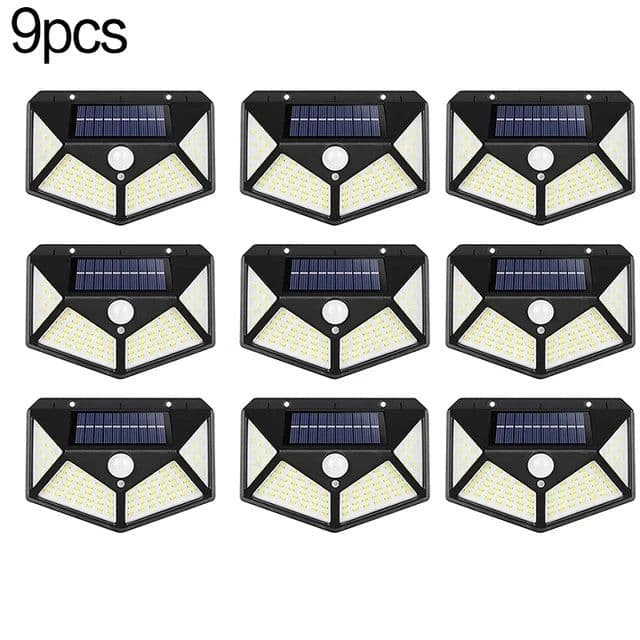 image-100 LED Solar Wall Lights Outdoor Solar Lamp Waterproof Motion Sensor Solar Powered Sunlight Street Light for Garden Decoration
