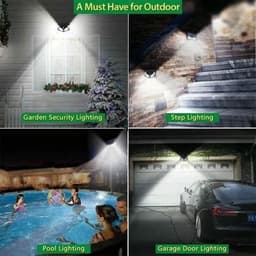 image-1PC Solar Light Outdoor 100 LED Wall Lamp PIR Motion Sensor Lamp Waterproof Stairs Lights for Courtyard Garden Street Decoration