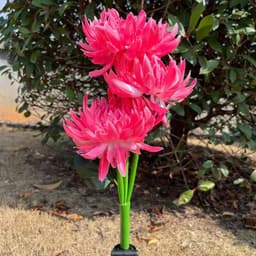 image-Chrysanthemum LED Solar Light Plug-in Garden Landscape Waterproof Lamp for Courtyard Simulation Flower Lawn Stakes Decoration