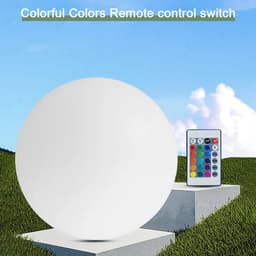 image-Solar LED Ball Lights Color Changing Outdoor IP65 Waterproof Garden Solar Globe Lamp For Lawn Patio Pathway Yard Decoration