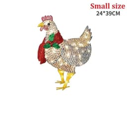 image-Courtyard Christmas Led Night Lights Solar Light Outside Garden Decoration Ornaments Chicken Hen Glowing Pastoral Chickens Lamps