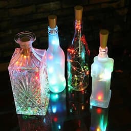 image-Solar Wine Bottle String Light 2M 20LEDs Copper Wire Fairy Lights Cork Shape Christmas Lamp for Wedding Party Garden Decor