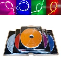 image-12V Flexible Led Neon Strip Lights With DC Connector Outdoor Waterproof Christmas Living Gaming Room Decor Home Decoration Lamp