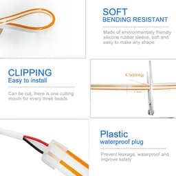 image-12V Flexible Led Neon Strip Lights With DC Connector Outdoor Waterproof Christmas Living Gaming Room Decor Home Decoration Lamp