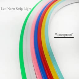 image-12V Flexible Led Neon Strip Lights With DC Connector Outdoor Waterproof Christmas Living Gaming Room Decor Home Decoration Lamp